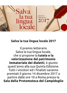 Premio Letterario Lingue Locali